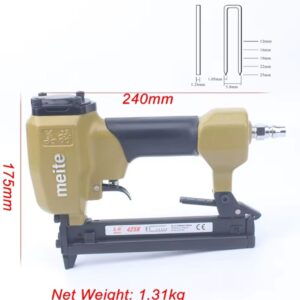 Grapadora Neumática Meite 425K para Sillas de Aluminio, Tubo Metálico y Ratán (Grapa Serie 4K / 410K a 425K)